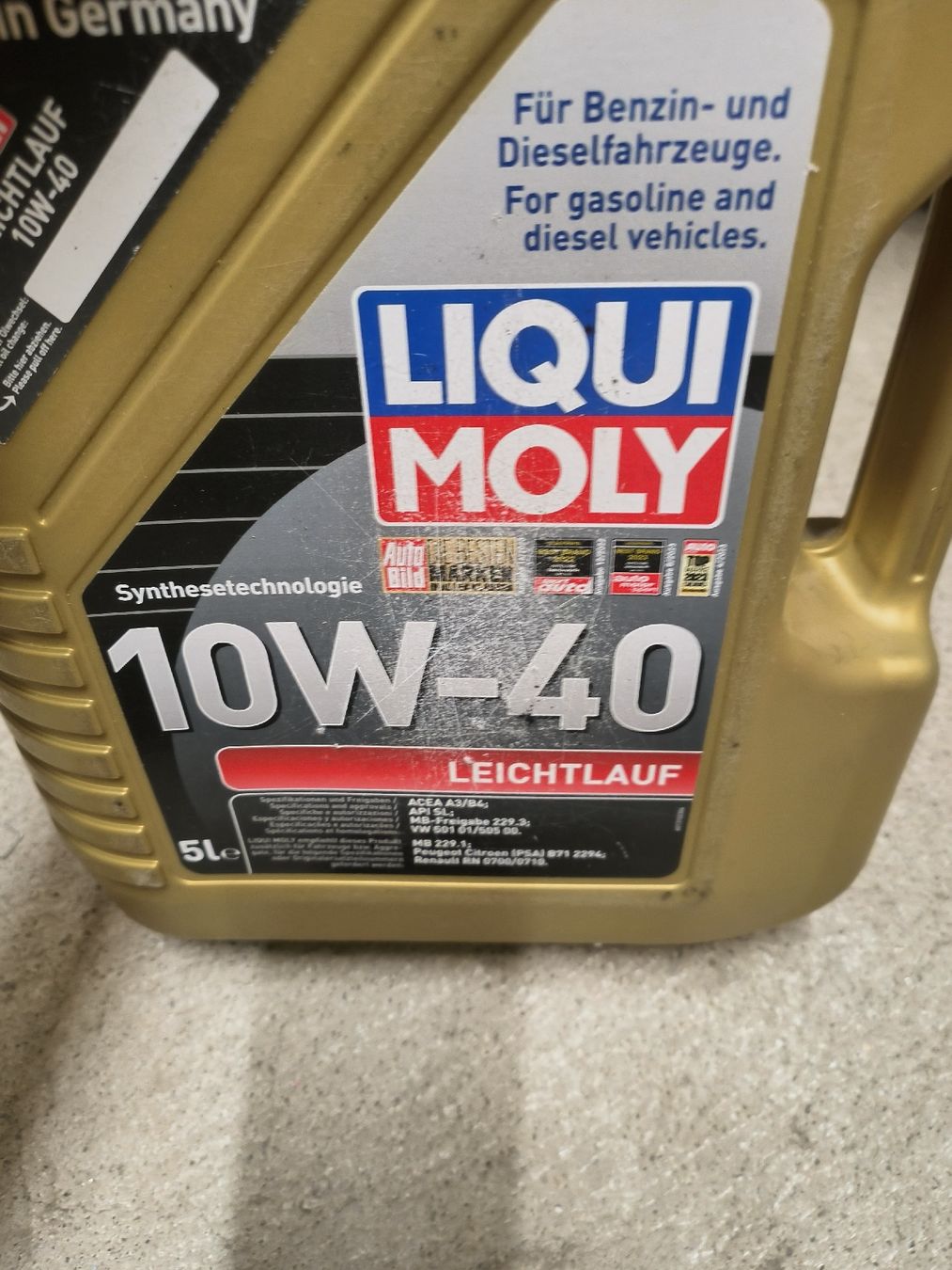 Liqui Moly Oli & Additivi: Ligui moly 10w 40 Motor öl – Nuovo e nell'imballaggio originale da Basel venduto da sinenn