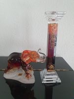 KRISTALL Elefant und Kerzenhalter Unikate
