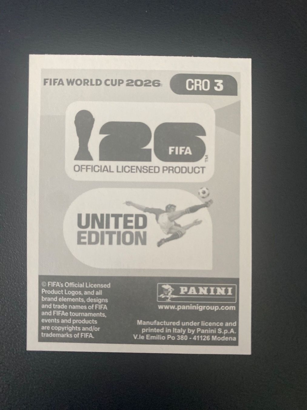 Panini Carte collezionabili: Panini FIFA World Cup Sticker CRO 3 – Nuovo (secondo la descrizione) da Glattbrugg venduto da riseca 1