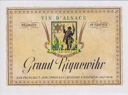 Etikette - Grand Riquewihr (A l'Étoile) /bd
