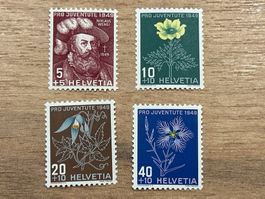 Briefmarke - Schweiz - Pro Juventute 1949 - postfrisch
