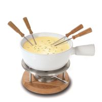 Käse- Fondueset 1.3 Liter Caquelon Weiss