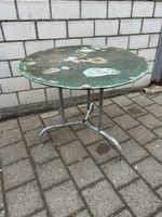 Gartentischli Metall gebraucht, Durchmesser 80cm., Höhe 67cm