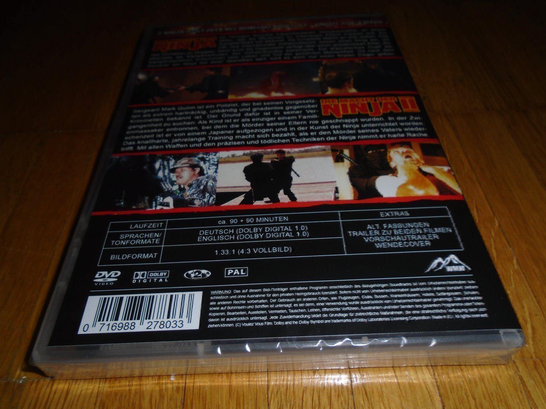 Alle DVDs: Die Macht der Ninja 1 & 2 - UNCUT – Neu und originalverpackt aus Basel von havsok 1
