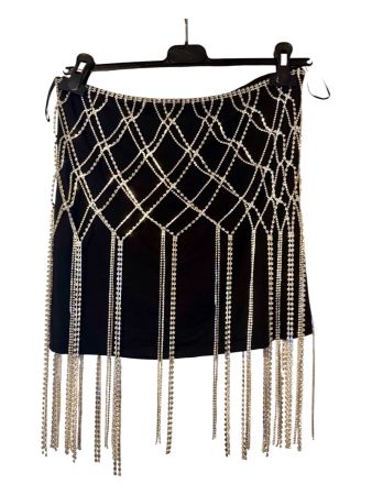 Neu mit Etikett Tally Weijl Mini Rock schwarz Strass M