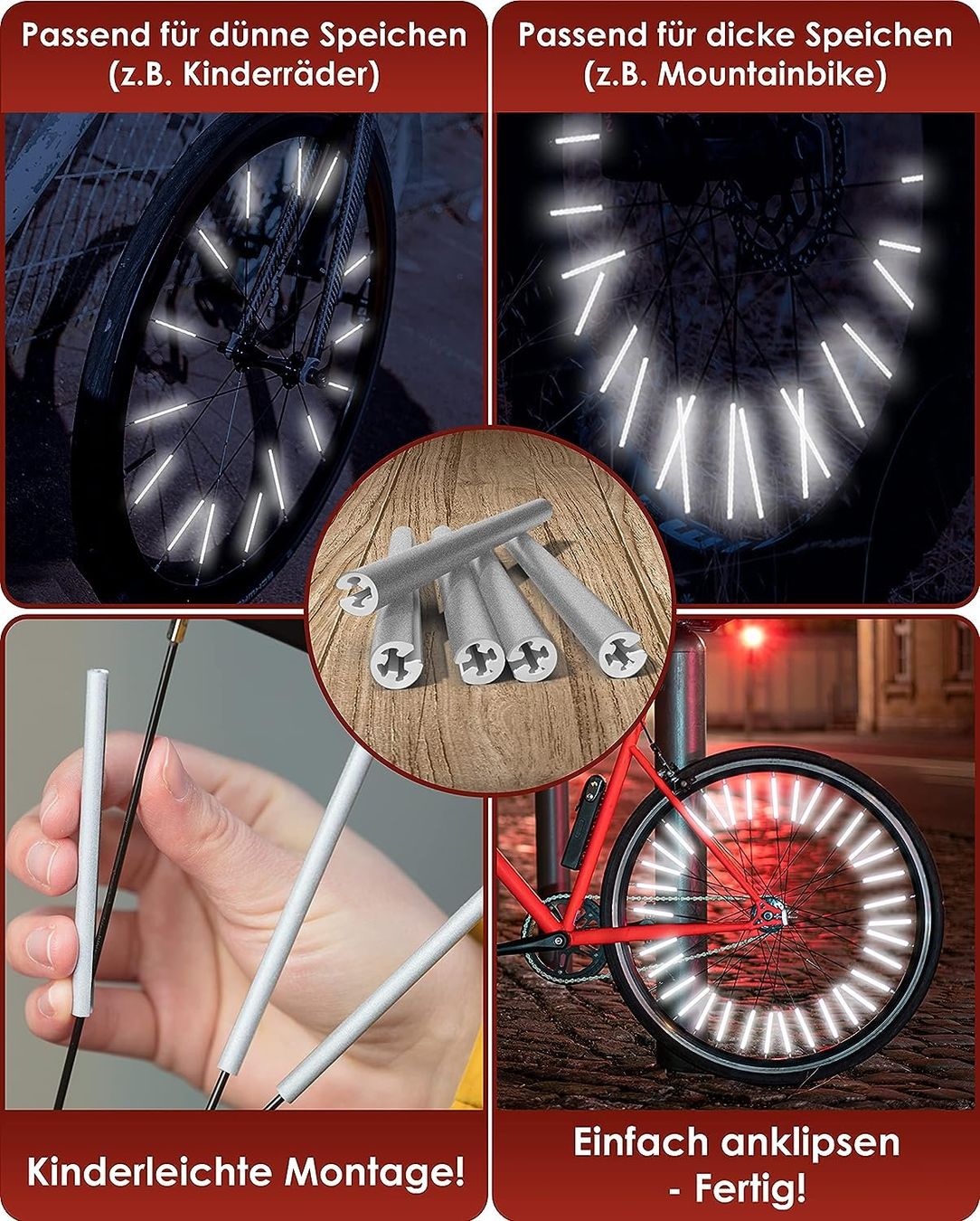 Ersatzteile: 72 Speichenreflektoren Fahrrad – Neu und originalverpackt aus Nuglar von SaleRitter 1