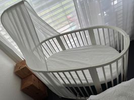 Stokke Sleepi Bett Weiss Bundle Sleepi Mini inkl. Umbausatz