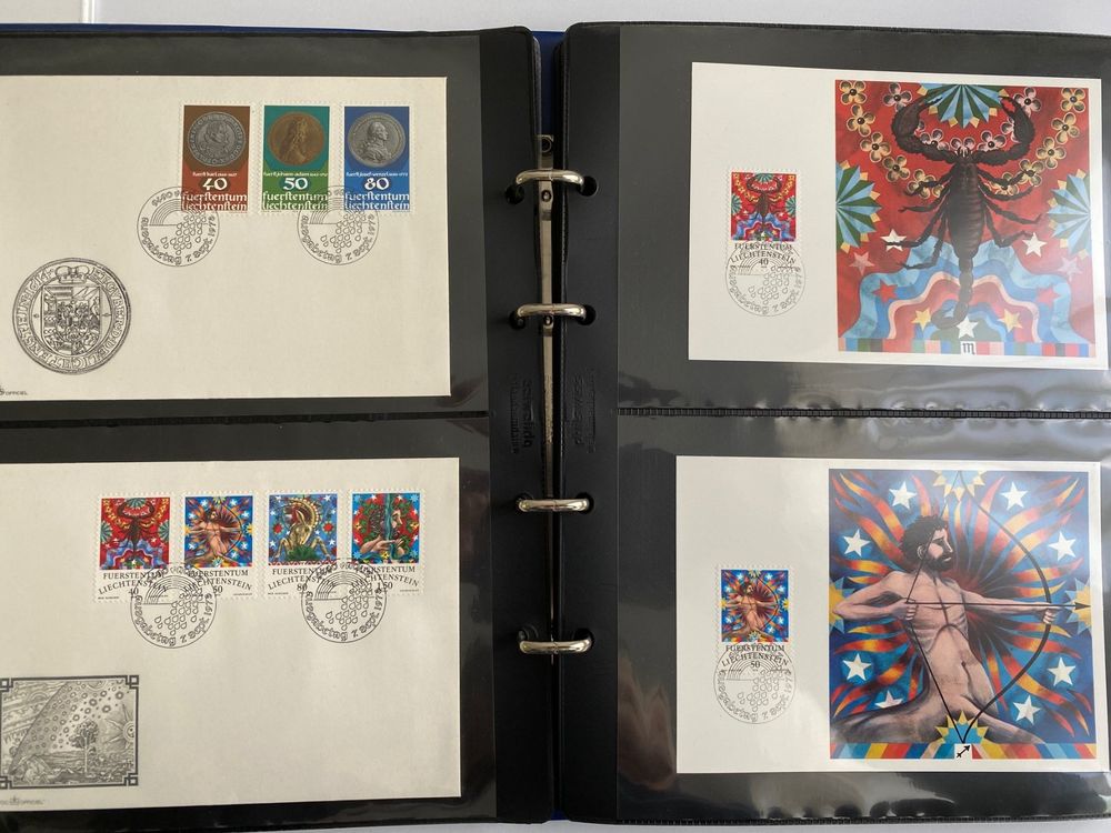 Alle Briefmarken: Fürstentum Liechtenstein  Briefmarken ab 1920/Erstagsbriefe – Gebraucht aus Canobbio von cog_bp5c 9