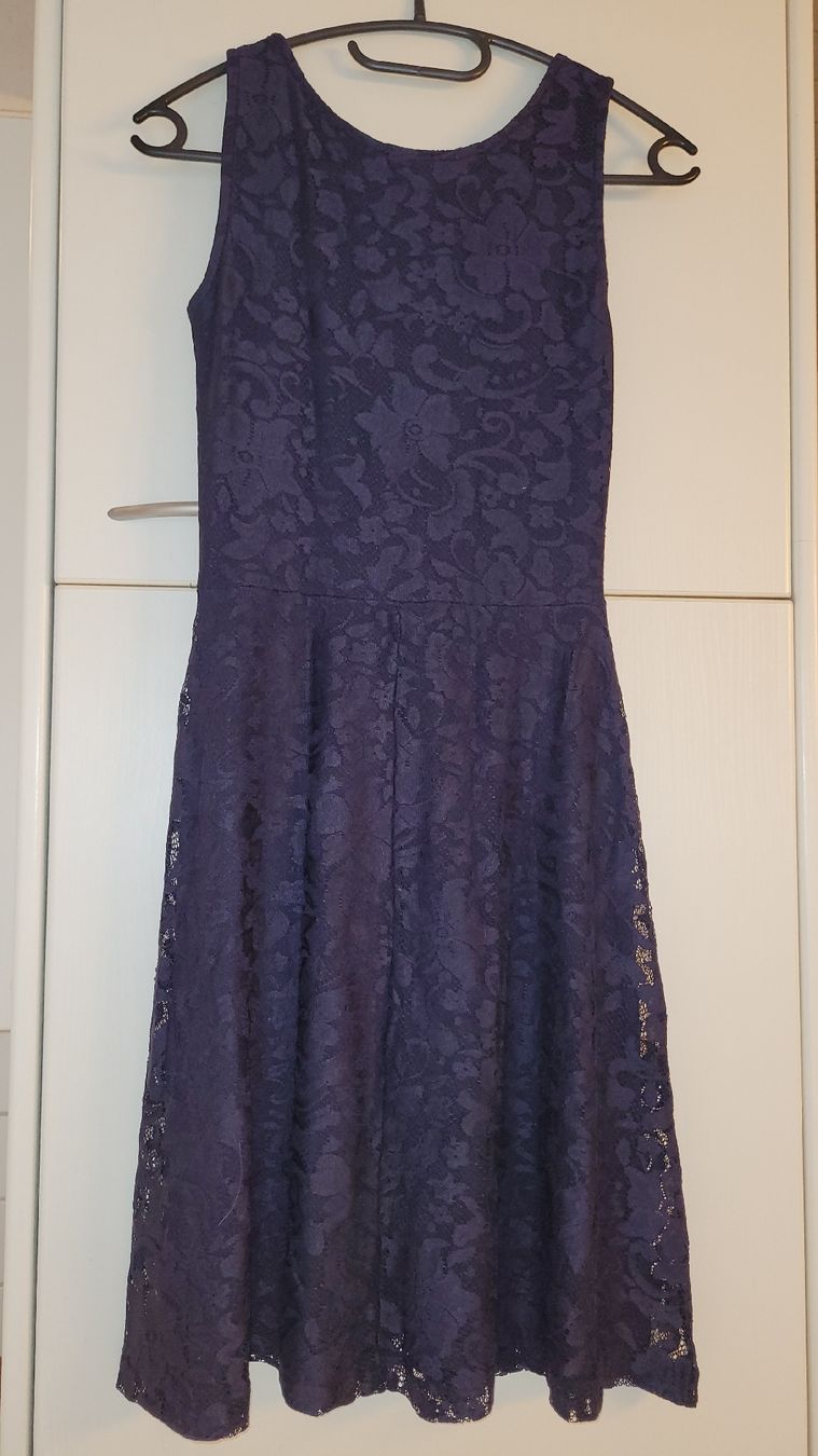 Anna Field Vestiti: Anna Field Kleid dunkelblau mit Spitze – Usato da Bremgarten AG venduto da PrincessOfTheNight 1
