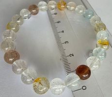 Armband Topas bunt, Ø 8mm.