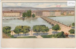Souvenir de Geneve - Litho 1900