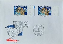 Union 1991 FDC mit TAB mit ET VOLL RAR!! unter Postpreis !
