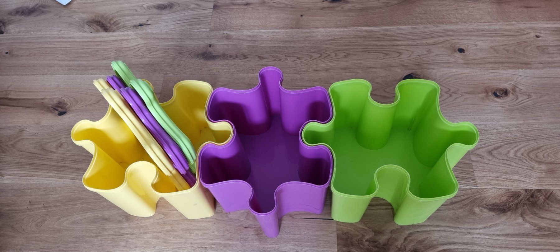 Casse di trasporto: Spielzeugaufbewahrung in Puzzle-Form – Usato da Lachen SZ venduto da allesweg78 1
