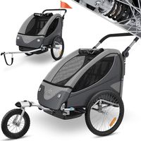 Kesser Kinderanhänger 2in1 grau