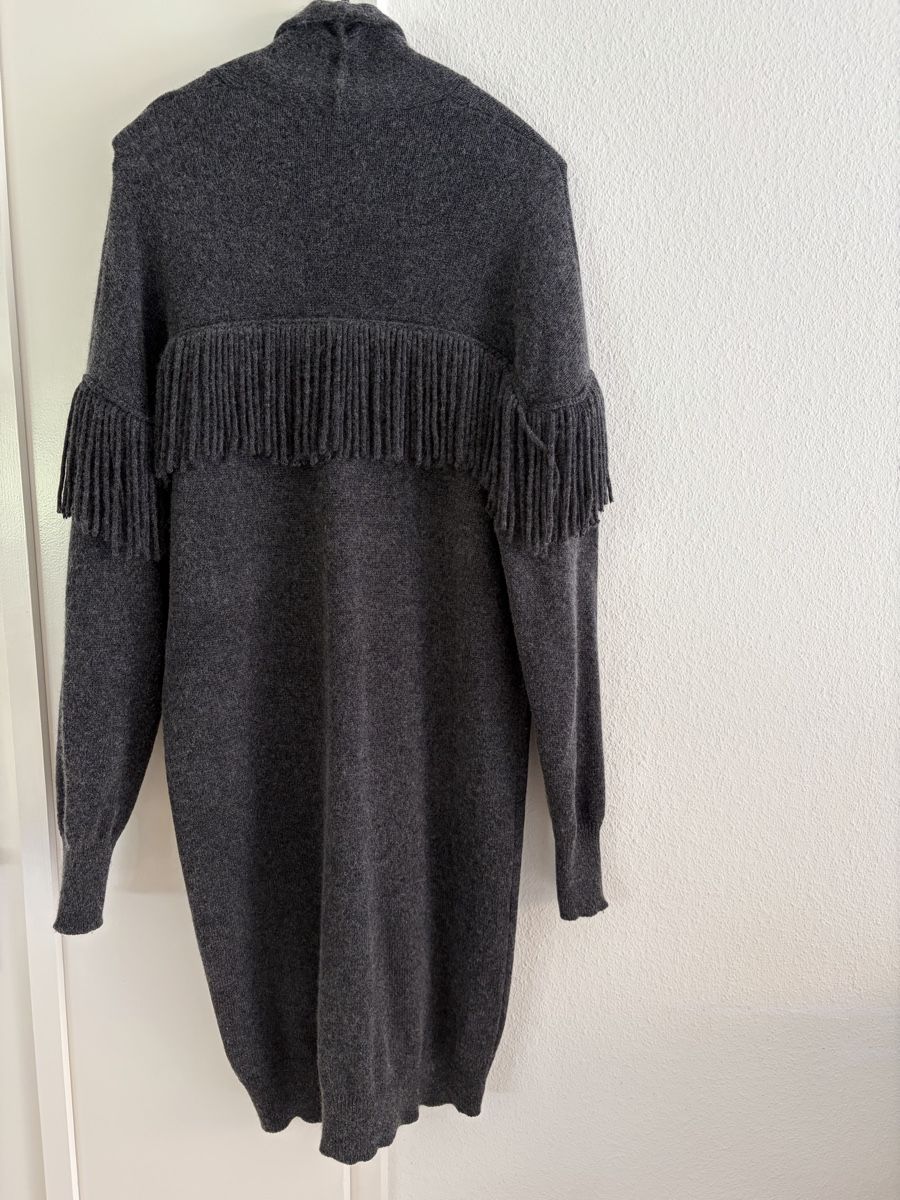 FTC Giacche: FTC Cashmere Longjacke mit Fransen dunkelgrau – Nuovo (secondo la descrizione) da Luzern venduto da Chiara.Studer.9 4