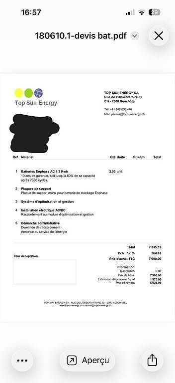 Dispositivi a energia solare: Batterie Enphase AC 1.2kwh – Nuovo (secondo la descrizione) da Studen BE venduto da cat_s26h 1