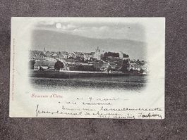 Alte Ansichtskarte von Orbe, Schweiz, 1900