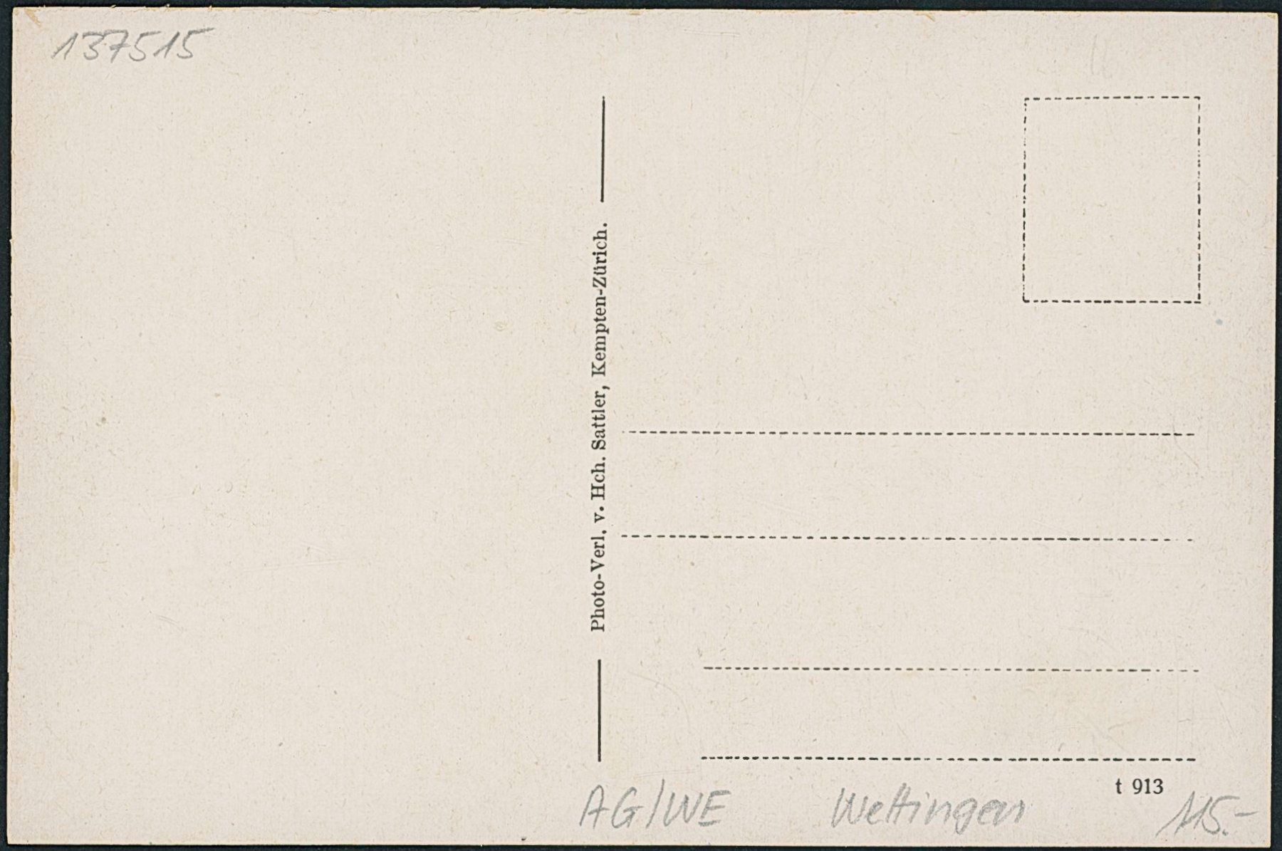 Cartoline postali: AG Wettingen – Nuovo (secondo la descrizione) da Schindellegi venduto da stationary 1