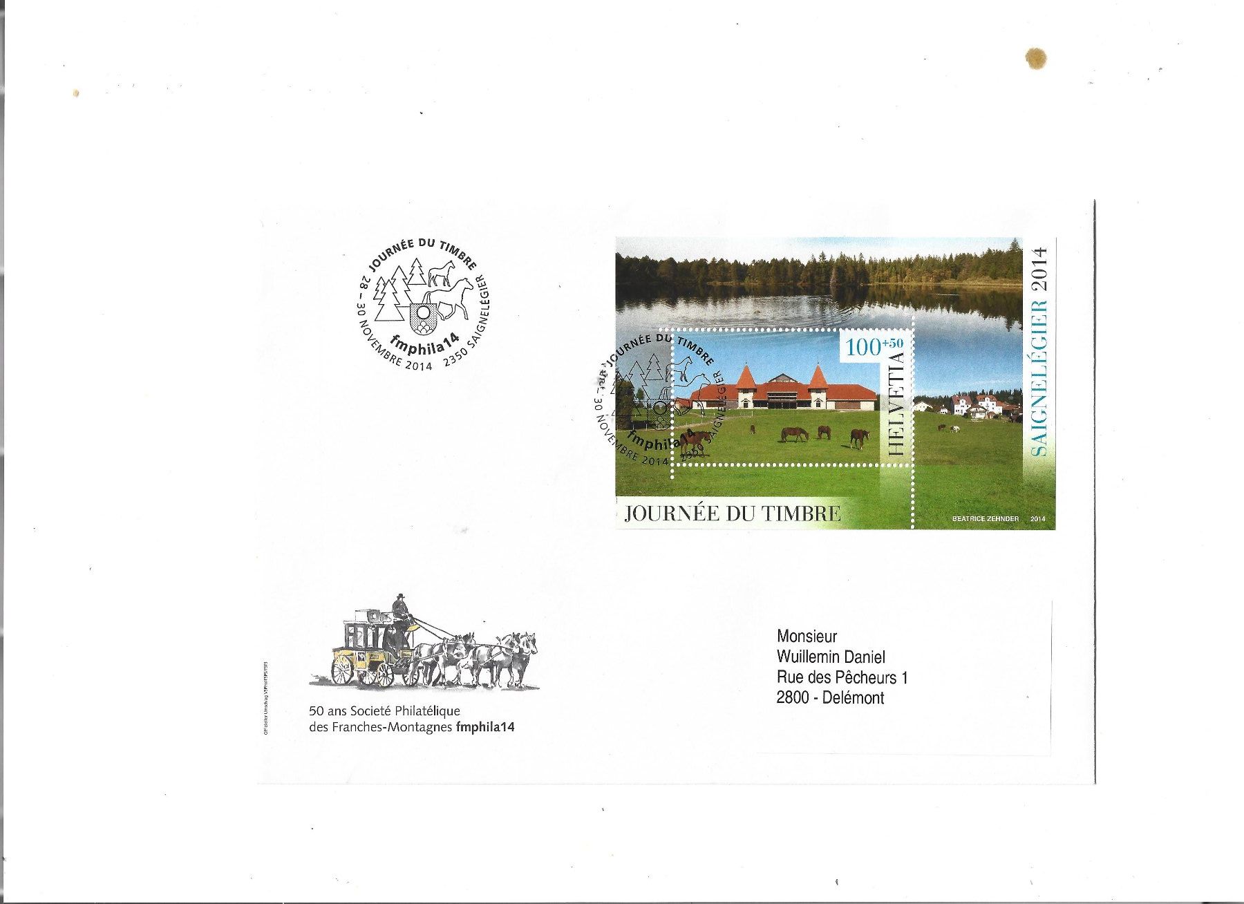 Tutti i francobolli: lettre philatélique, Briefmarkenbrief – Usato da Delemont venduto da toutdubon11 2