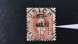 Perfins T F z auf SBK 88A    6