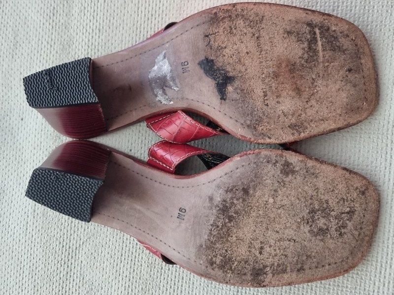 Damenschuhe: DONALD J PLINER Slipper, LEDER, rot, Gr 9 – Gebraucht aus Basel von Mamaree 7