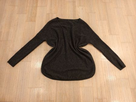 Pullover Tunika 100% Kaschmir Gr. 38-40 Grau