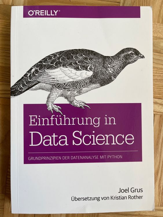 Einführung in Data Science, Datenanalyse mit Phyton (Gebraucht) in Baar ...