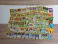 83 Pokemon-Karten Base Set, Fossil, Jungle mit Holo (DE)
