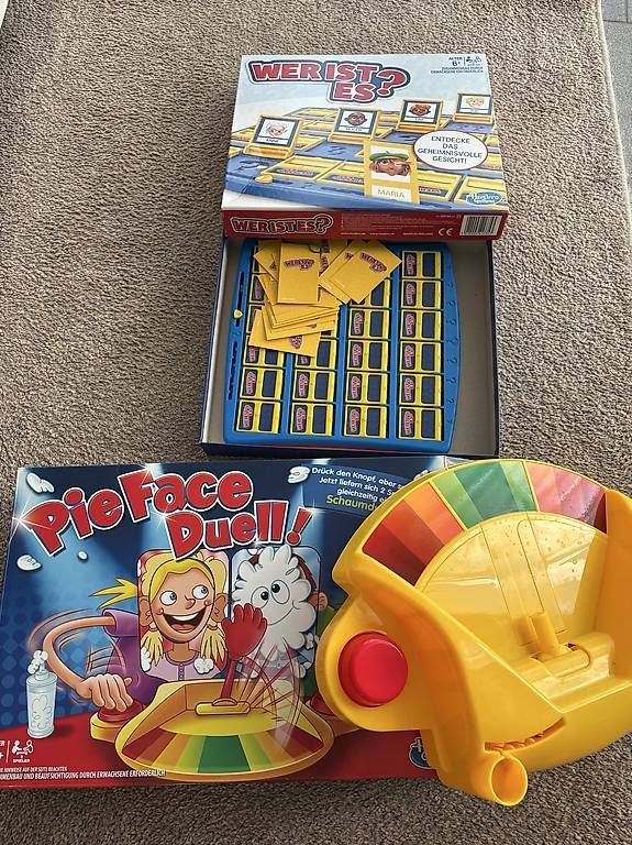 Hasbro Giochi: 2 Hasbro Kinderspiele  Wer ist es? & Pie Face Duell – Usato da Dottikon venduto da michelle.s_ 1