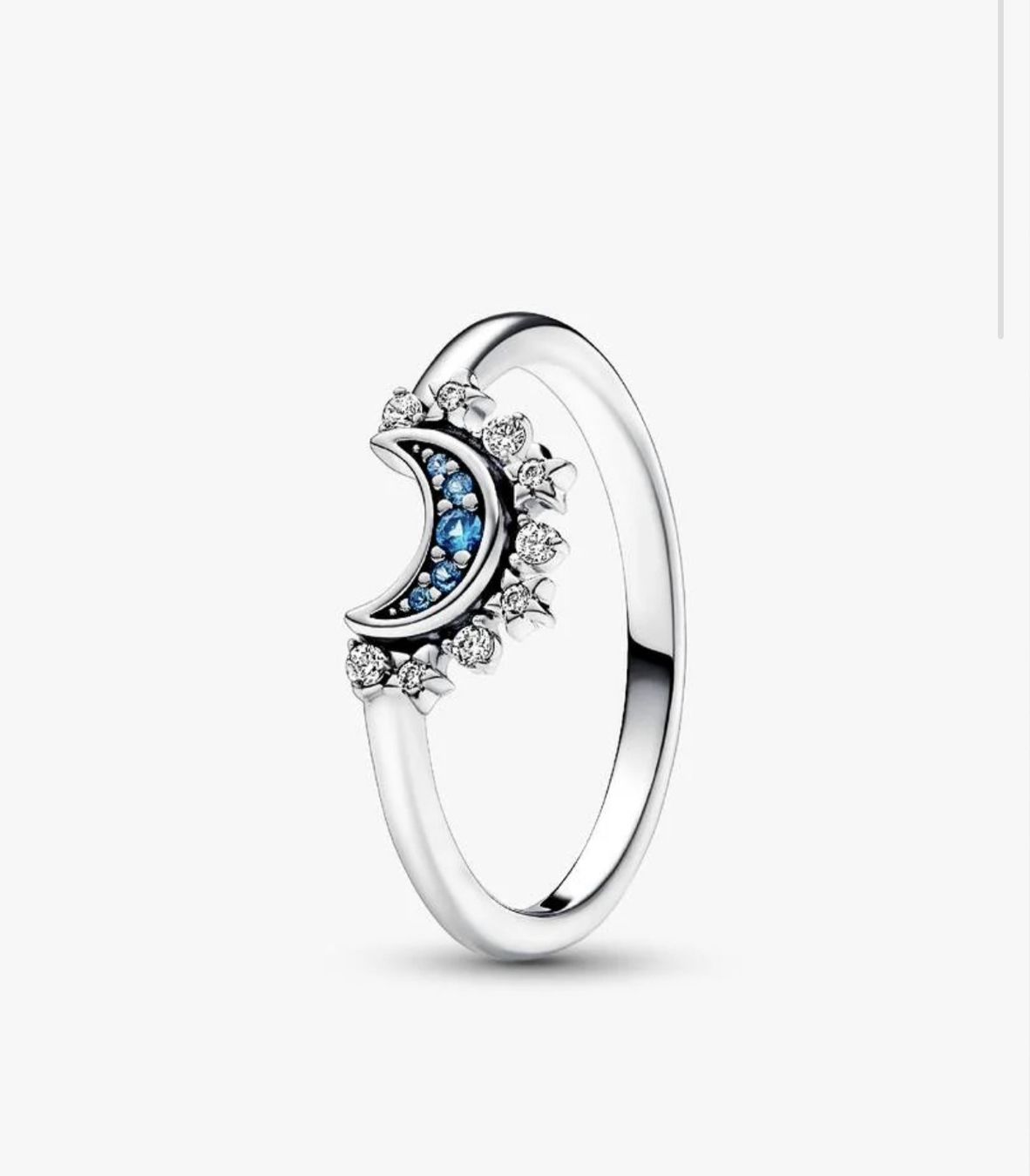 Pandora Anelli: Pandora Blauer Mondring - Grösse 60 – Usato da Muhen venduto da Savana16 2
