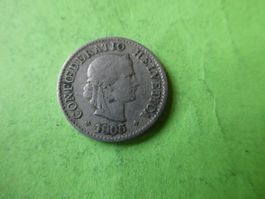 Schweiz 1905, 5 Rappen