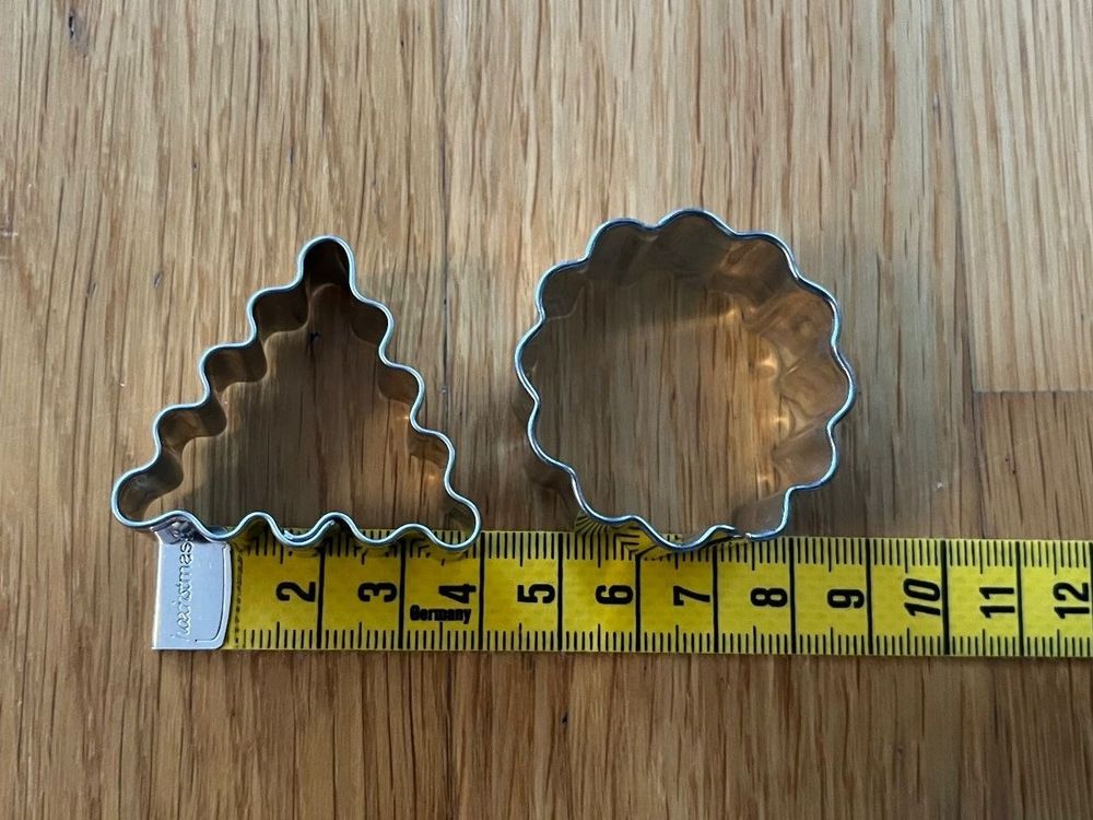 Thermohauser Ausstecherset Oval – 9-teilig, Edelstahl, Gewellter Rand (2,4–8,2 Cm)