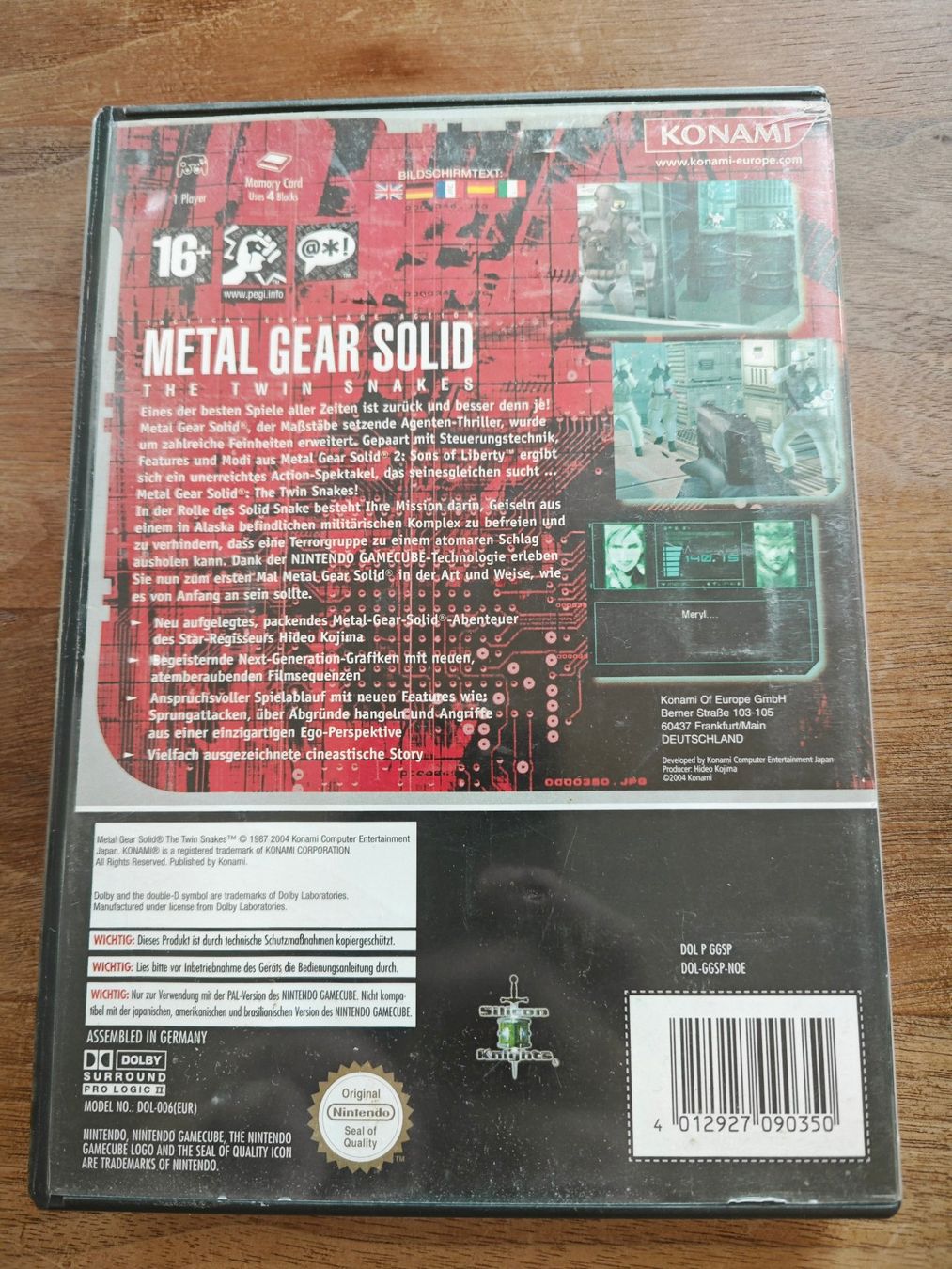 Spiele: Metal Gear Solid Twin Snakes - Gamecube - OVP/CIB – Gebraucht aus Ziefen von Chefkoch 1