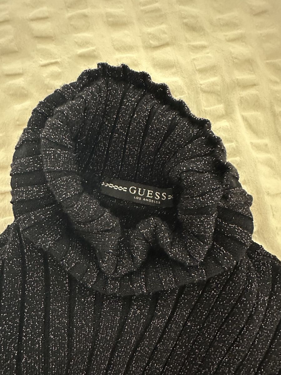 Guess Maglioni & Felpe: Guess Rollkragenpullover schwarz Glitzer kurzarm – Usato da Glattbrugg venduto da SMusic98 3