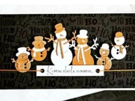 Stanzschablone Nr.670, Winter, Schneemann (Sizzix geeignet)