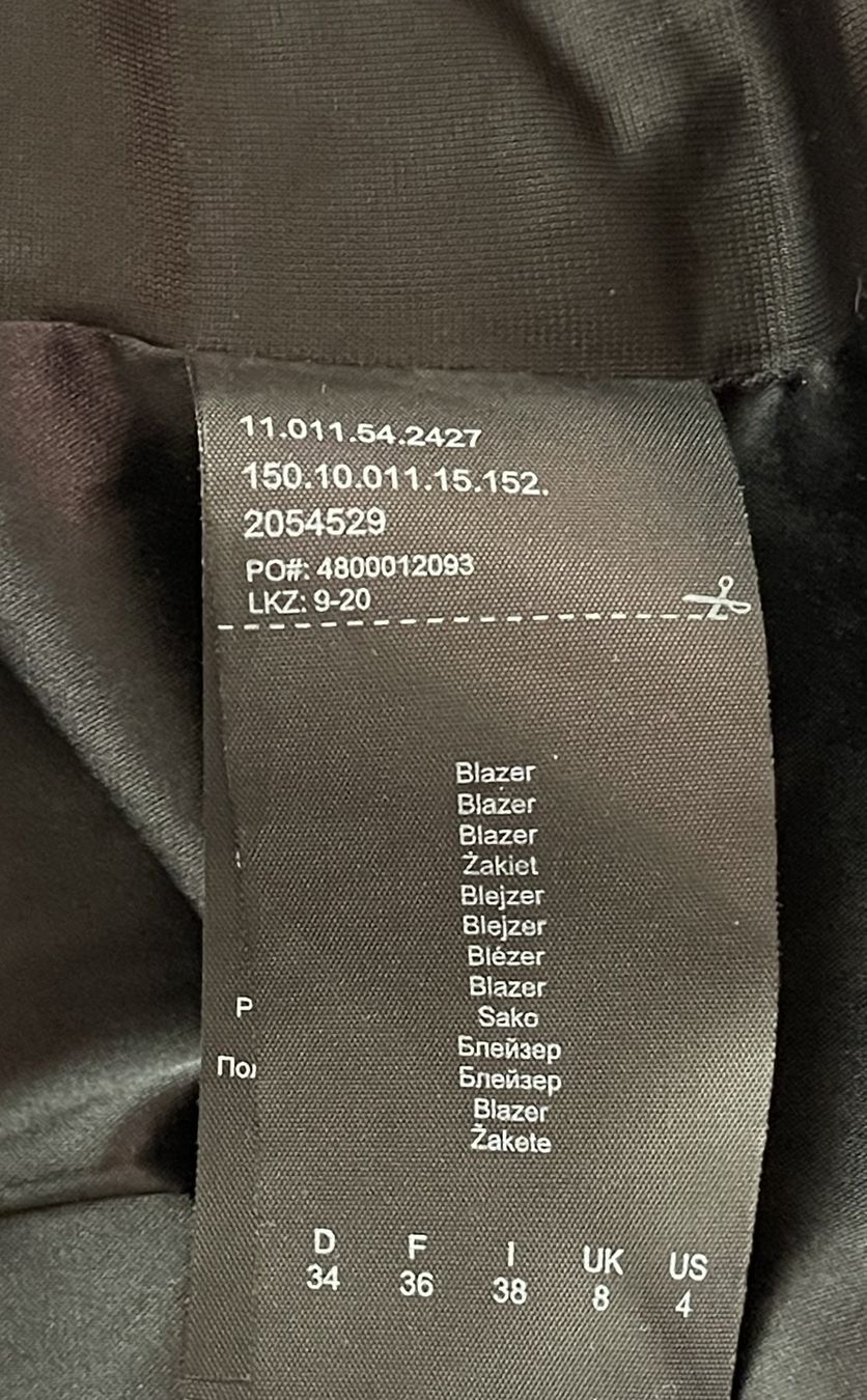 S.Oliver Giacche: Samtblazer, anthrazit von S. Oliver, Black Label, Gr. 36 – Nuovo (secondo la descrizione) da Chur venduto da Zido 5