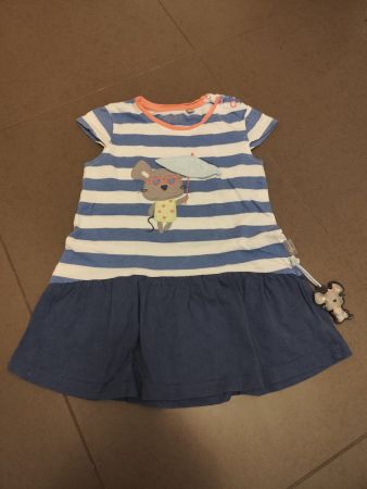 Mädchenkleid_Gr 86 (18 Monate) mit Mausmotiv von "Sigikid"