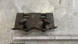 Altes grosses Vorhängeschloss mit Schlüssel, Rarität!