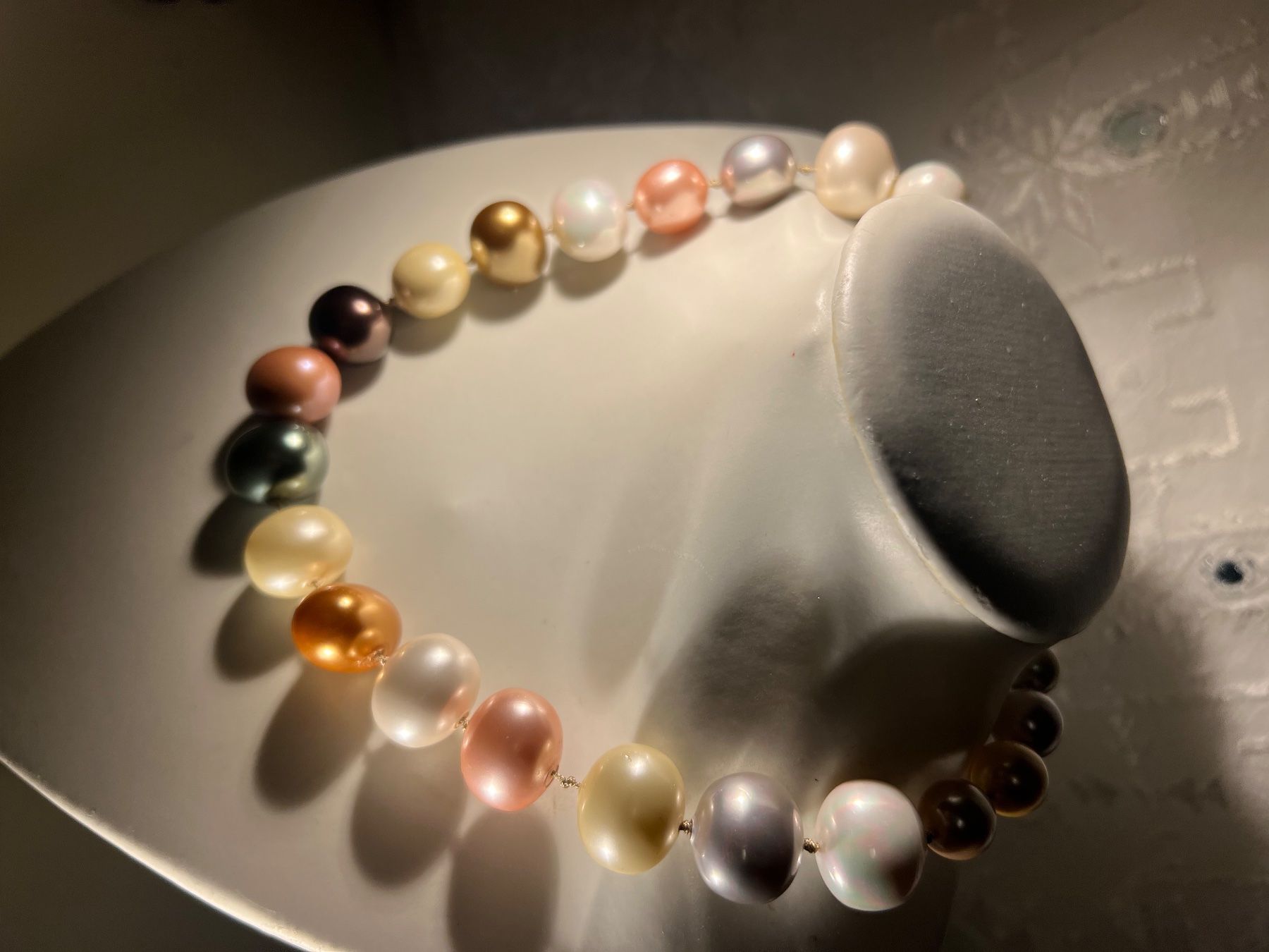 Sachet De Perles Grises Foncées Nacrées - Neuf Pour Création Bijoux