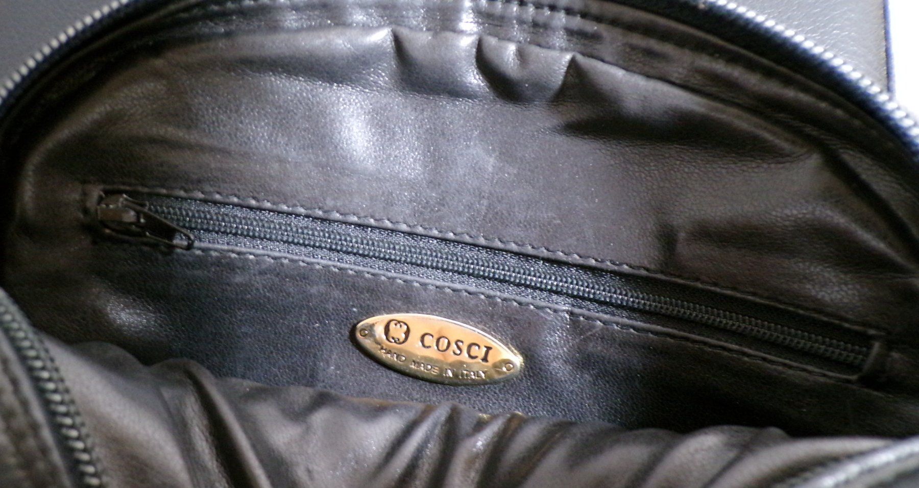 Borse da donna: Elegante schwarze Ledertasche geflochten COSCI – Usato da Dübendorf venduto da alracfo 5