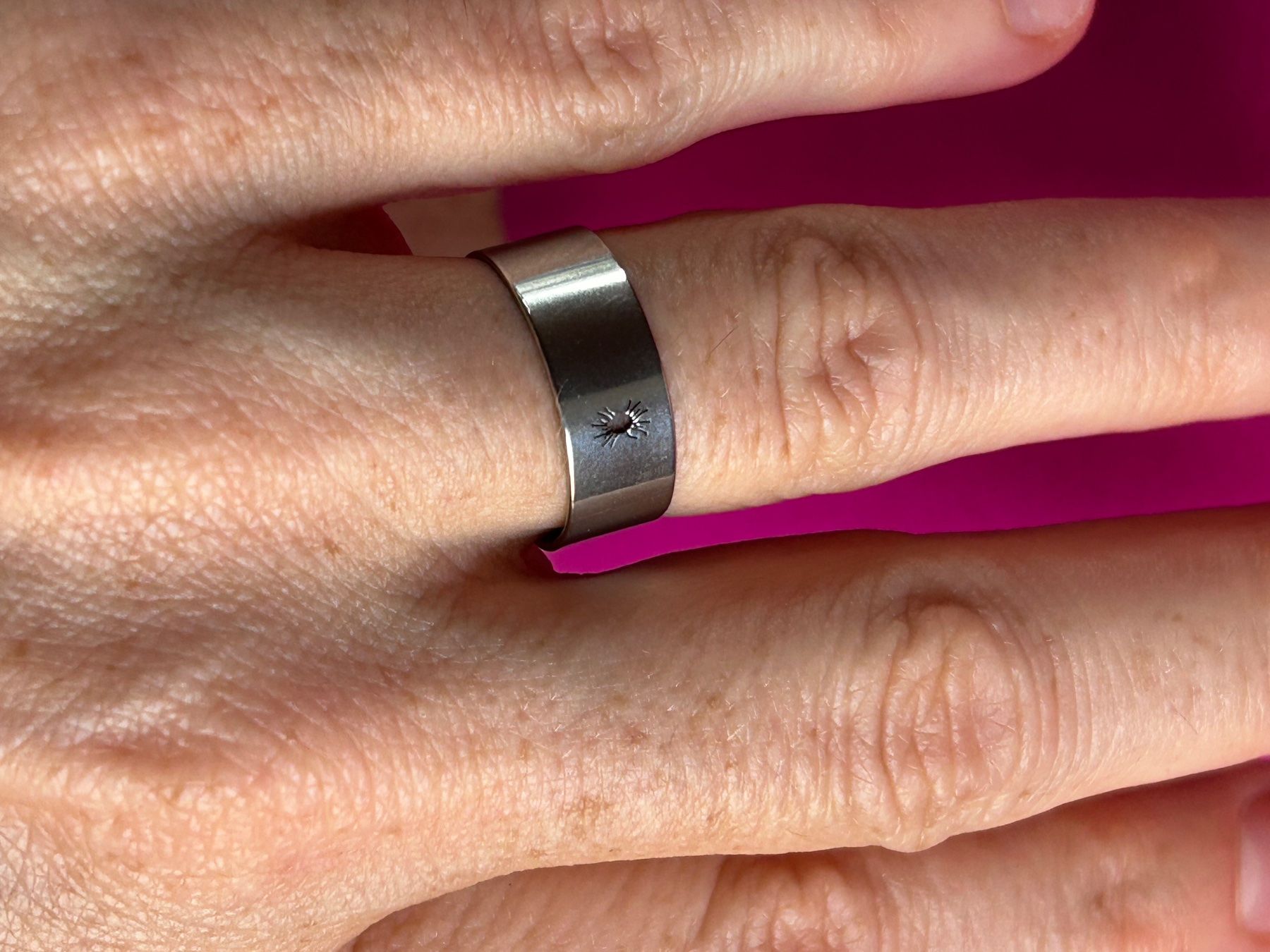 Ringe: Edelstahlring Sonne  (55) – Gebraucht aus Basel von bellespirit 5