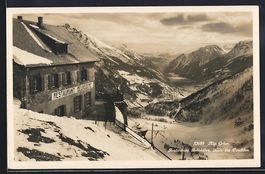 Alp Grüm, Restaurant Belvedere, Blick i