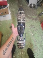 Afrikanische Holzmaske Stammeskunst (Q)