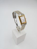JAEGER-LE-COULTRE "REVERSO" IN STAHL / GELBGOLD, HANDAUFZUG