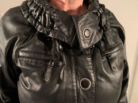 Exklusive schwarze Nappaleder-Jacke Gr. 40 | kaum getragen |