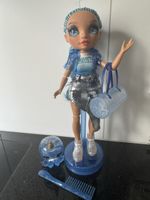 Rainbow High Skyler mit Zubehör, blau, gut erhalten