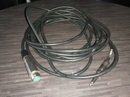XLR auf Klinke Kabel, 6 m, ideal f. Studio/Band