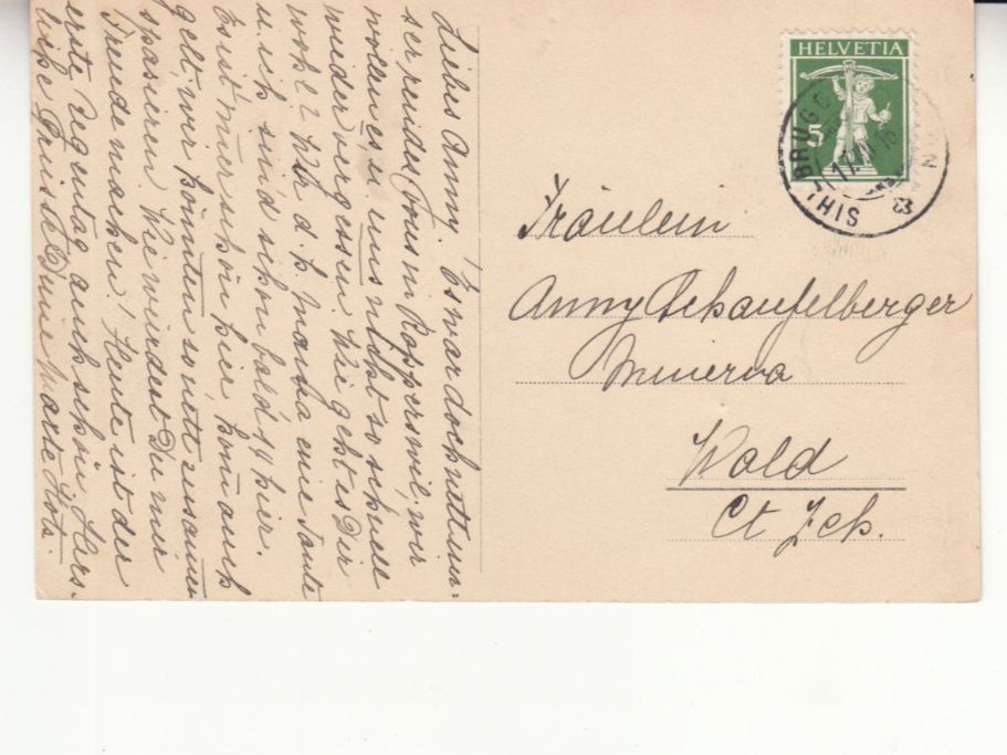 Cartoline postali: Albisbrunn 1916 – Usato da Bürglen TG venduto da StampGraf 1