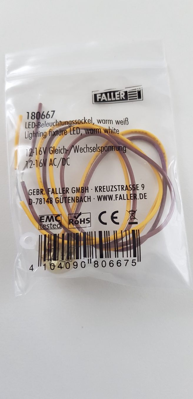 Faller Modellini di ferrovie: 10er Set Faller Beleuchtungssockel 180667 – Nuovo e nell'imballaggio originale da Obfelden venduto da wanderfredy 1