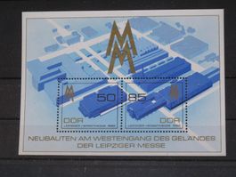 DDR 1989 Herbstmesse Block 99 **